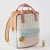 New Children's Backpack, Children's Shopping Bag, Personalized Embroidery, Cute Sunflower Color Blocked Small Backpack 3
