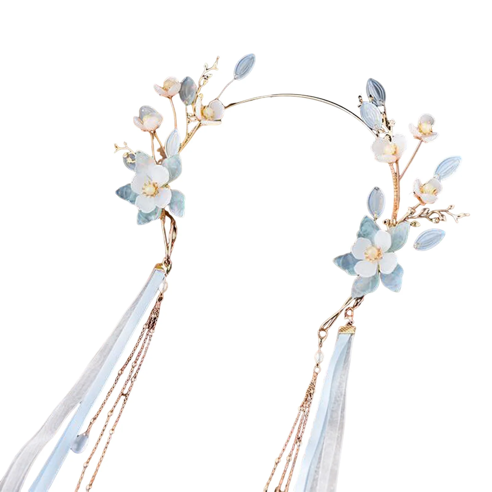 

Vintage Flower Tassel Headband Hanfu Matching Vintage Tassel Hair Accessories for Hair DIY Accessory Hair Styling