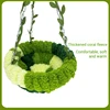 New Bird Nest Warm Hammock Green Forest Series Bird Nest Pet Animal Fun Toy Swing Plush Doll Room Decoration Storage Cute Gift 4