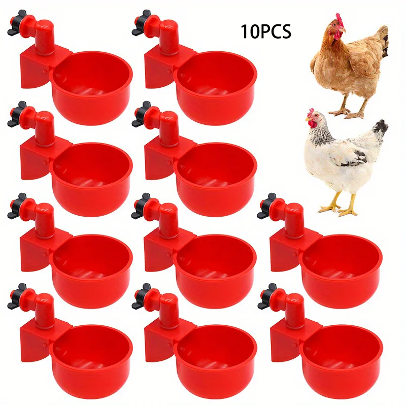 Poultry Water Dispenser Chicken Drinking Bowl Drinking Water Quail Poultry Automatic Water Dispenser For Duck Pigeon Free Range Chicken