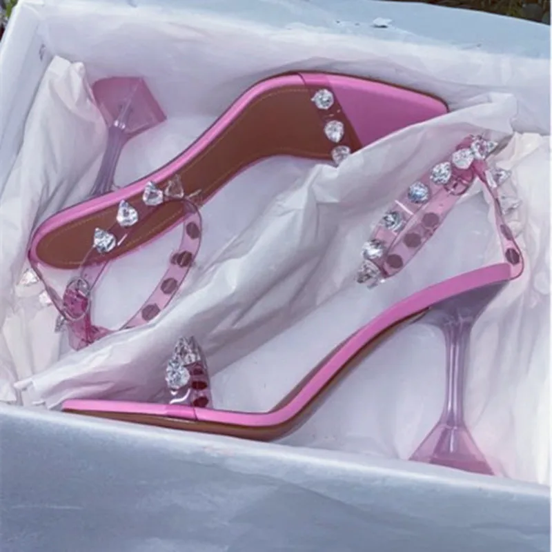 Summer Transparent Women Platform High Heel Gladiator Sandals