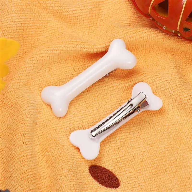 Hair Clips Hair Accessories 4pcs Halloween Hair Clips Dog Bone Design Hairpin Girls Charm Styling Tools