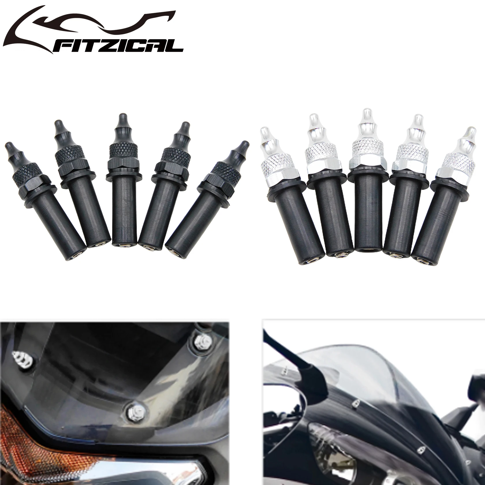 

Motorcycle Windshield Windscreen Well Nut Bolt Screws Hardware Black/Chrome For Harley Touring Road Glide Special Ultra Custom