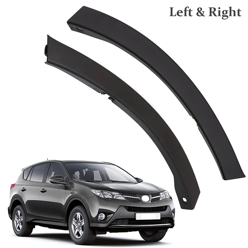 Car Front Bumper Wheel Fender Molding Trim Cover 52112-0R040 52113-0R040 For Toyota RAV4 (XA40) 2013 2014 2015