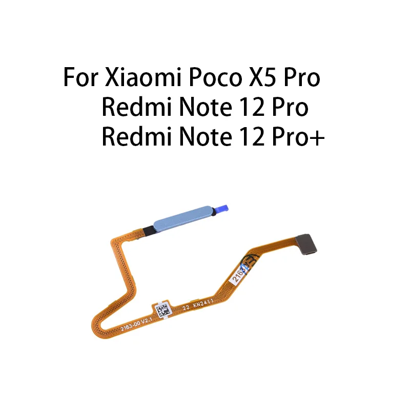 

Org Home Кнопка питания датчик отпечатков пальцев гибкий кабель для Xiaomi Poco X5 Pro / Redmi Note 12 Pro / Redmi Note 12 Pro +