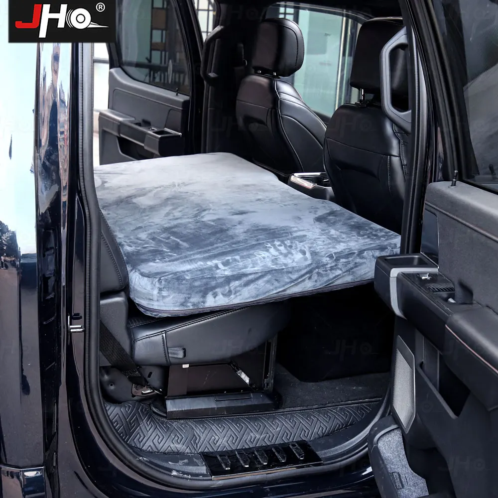 JHO Truck Inflatable Mattress Air Bed With Two Air Pillows Fit For Gen3 F150 Raptor Travel Camping Accessories