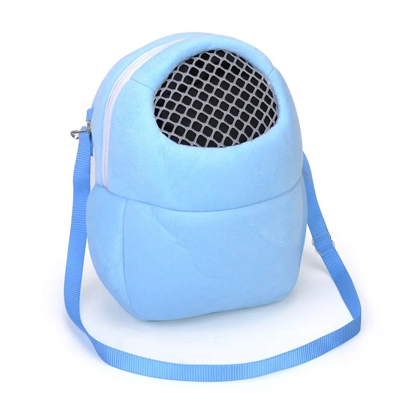 Small Pet Carrier Rabbit Cage Hamster Chinchilla Travel Warm Bags Guinea Pig Carry Pouch Bag Breathable Pet Cage Rat Leash pet carrier