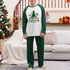 Matching Family Christmas Pajamas Set with Reindeer Print Tops and Red Plaid Pants - Cozy Winter Sleepwear for the 3