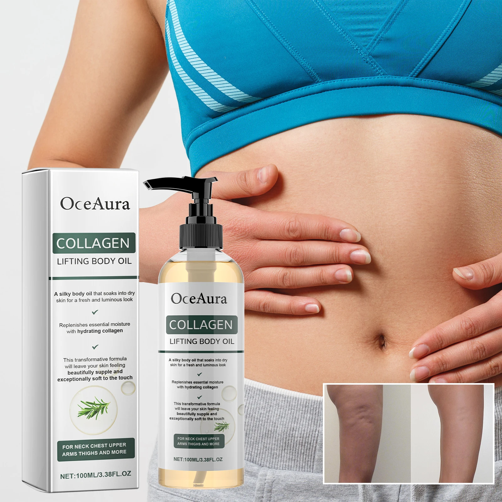 Oceaura Collagen Lifting Body Oil: Unlock Youthful, Radiant Skin