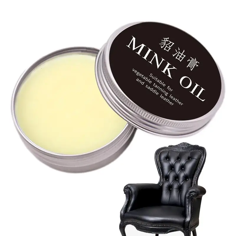 Leather Cleaner Mink Oil Leather Conditioner Waterproof Boot Conditioner Saddle Oil Care Softener
