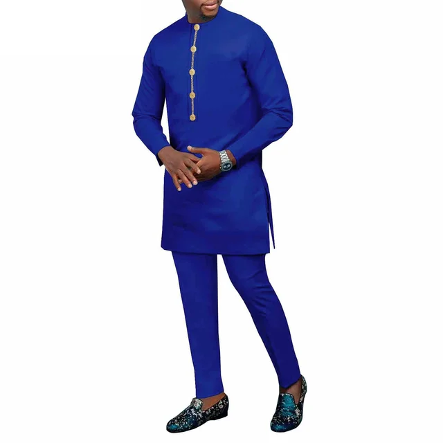 Kunle Long Sleeve Dashiki Outfit - Image 5