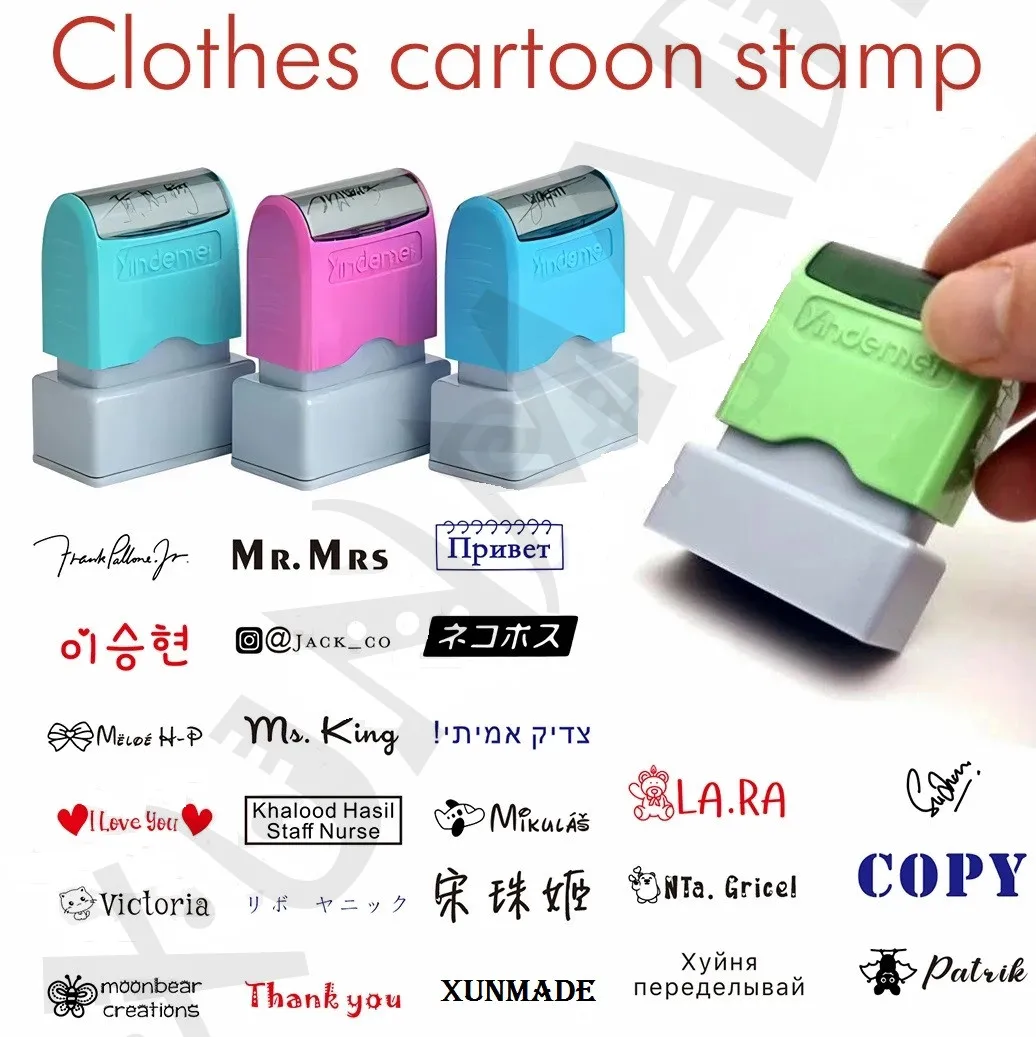 Custom Teacher Name Ink Stamp Signature Calligraphy Selfing Inking