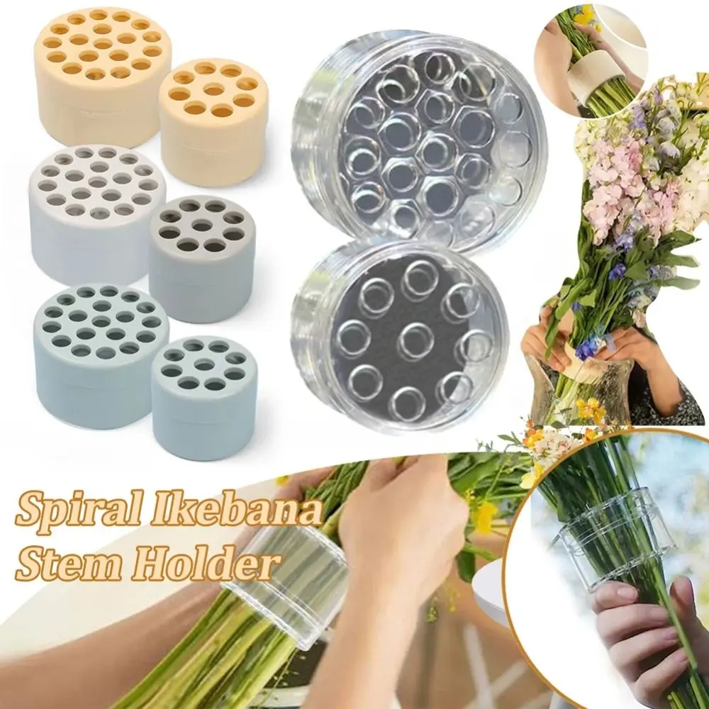Ikebana Stem Holder Transparent Spiral for Vases Flower Stem Bouquet Twister Arrangement DIY Flower Arranging Tool