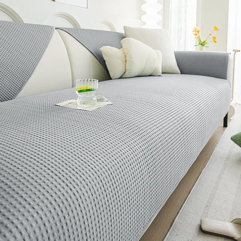 1PC Ice Silk Sofa Pad 3people for Living Room Summer Cooling Sofa Seat Cover Non-slip Breathable Pets Couch Slipcovers 여름쇼파패드