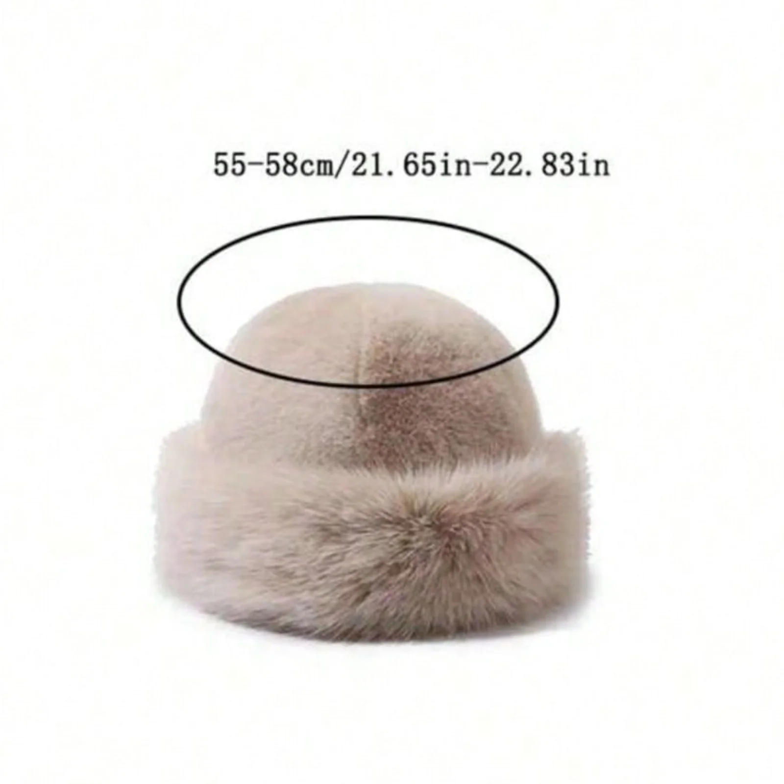 1pc Fluffy Bucket Hat For Women, Winter Korean Style, Thickened Warm Soft Crown Hats Winter Outfits