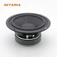 SOTAMIA 1Pcs 5.5 Inch Midrange Woofer Speaker 4 Ohm 100W Kevlar Cone Audiophile Audio Speaker for Pro-ject DIY Home Bookshelf 1