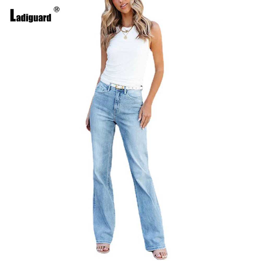 Women High Cut Denim Trousers Boyfriend Fashion Straight Leg  Jeans Pantalon Women's Skinny Demin Pants Vaqueros Mujer 2023 classics gradual change loose straight jeans women chinese tradition asymmetric drill frog demin pant tasseal baggy trousers