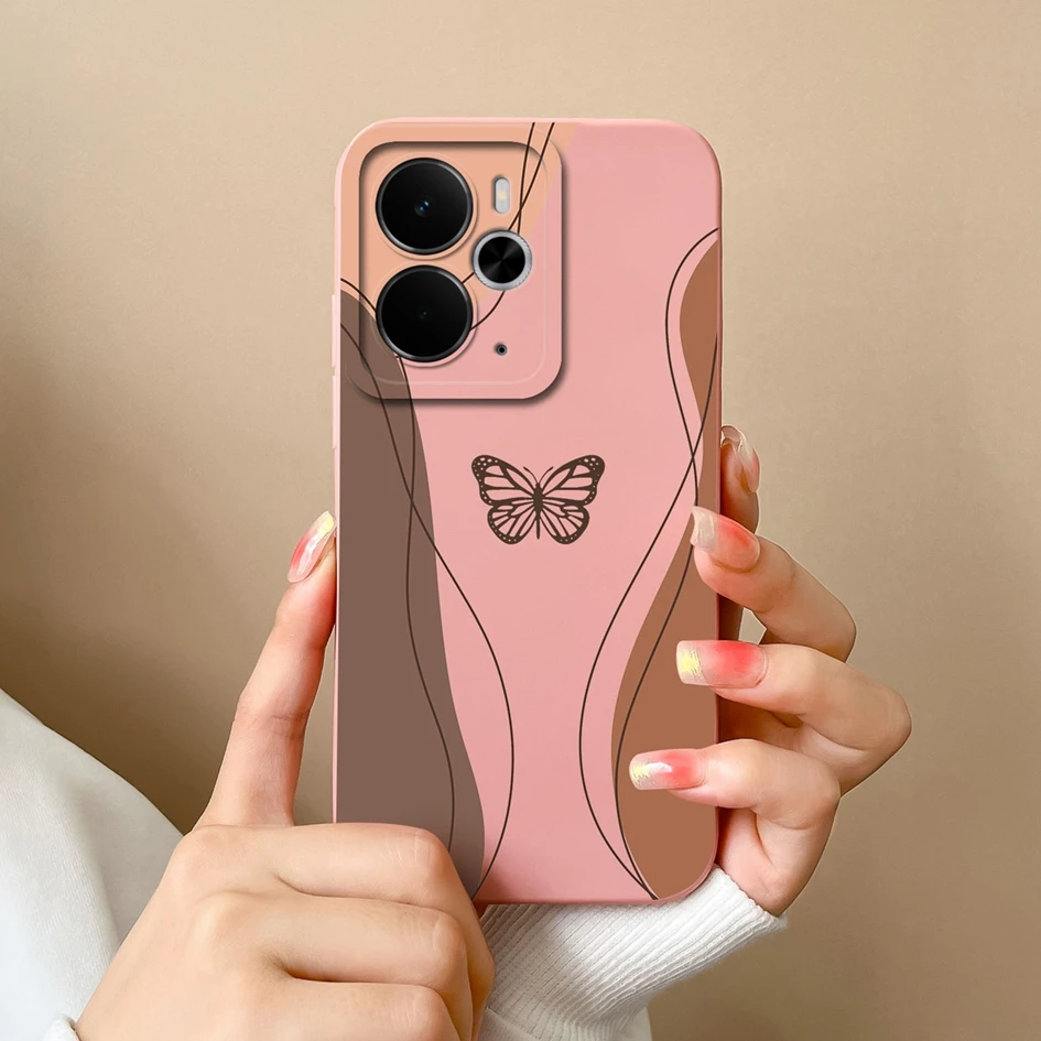 Luxury Floral Print Liquid Silicone Case - High Quality, Anti-Drop, Durable, Anti-Slip Housing