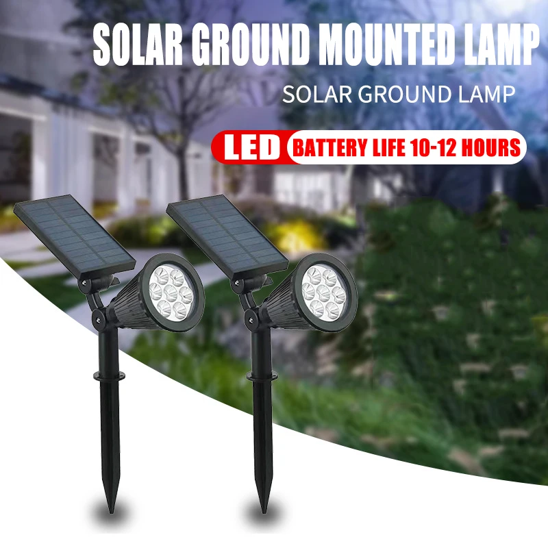 Solar Spotlight Outdoor Garden Lawn Light Waterproof Floor Insert Light Courtyard Decoration Landscape Atmosphere Tree solar lights
