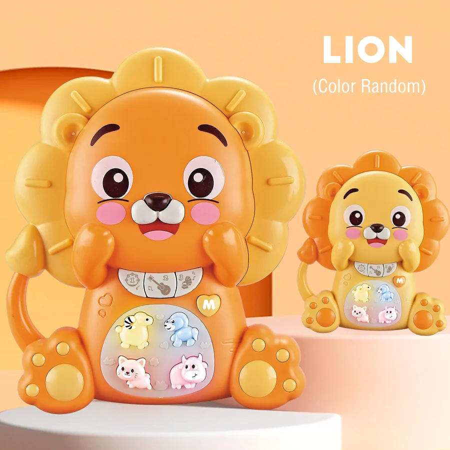 Children's Cartoon Animals Multifunctional Electronic Keyboard with Lighting and Music Toy,Early Educational Infant Music Toys 3