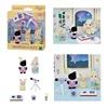 Kawaii Sylvanian Families Anime Figure Kindergarten Baby Raincoat Sylvanian Doll Forest Family Room Ornament Birthday Gift 6
