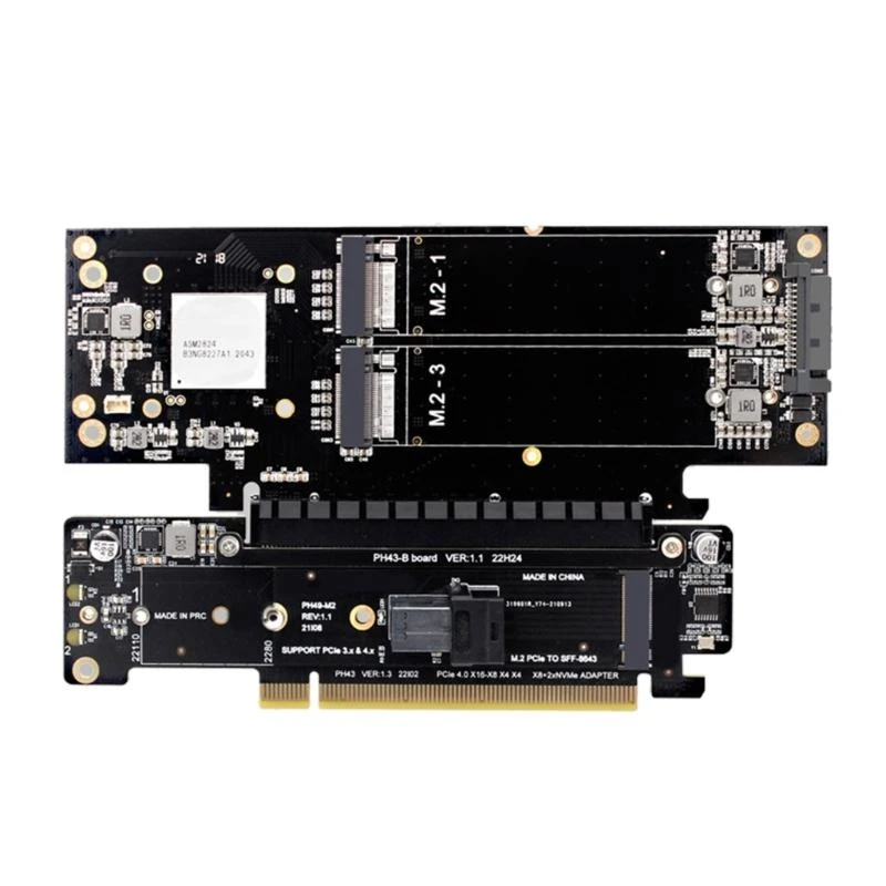 PCIE4.0 Channel Segmentation Expansion Card 8+4+4 to Maximizes Hardware Efficiency