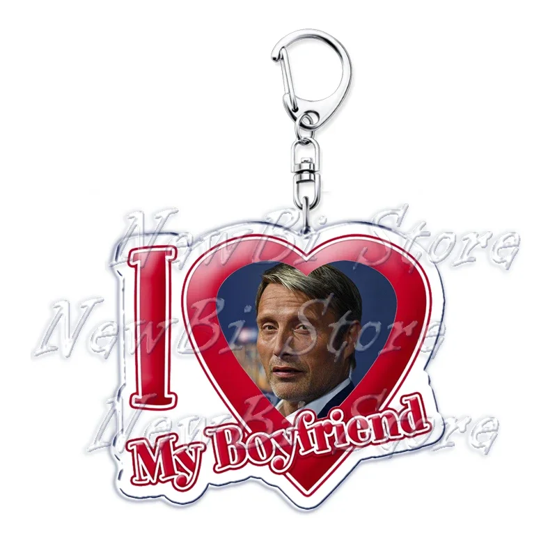 Ich liebe meinen Freund Mads Dittmann Mikkelsen Schlüsselanhänger Hannibal Schlüsselanhänger für Zubehör Taschenanhänger Schlüsselanhänger Ring Schmuck Geschenke – Detail 15