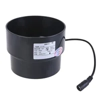 ที่มีประสิทธิภาพท่อ EXTRACTOR พัดลม 12V ระบายอากาศไอเสียพัดลม 100 มม.-110 มม.สําหรับกลางแจ้งขับเคลื่อนโดย 12V แผงพลังงานแสงอาทิตย์/อะแดปเตอร์ไฟ 6