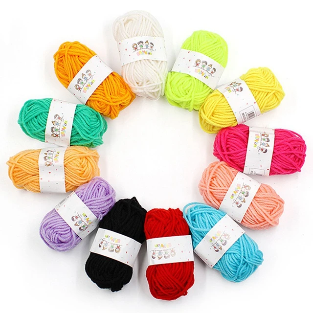 Knitting Wool Yarn 4 X 100g Multi-Colored Knitting Yarn for Crochet, Soft  Chunky Yarn for Yarn Projects Making Plush Balls Handm - AliExpress