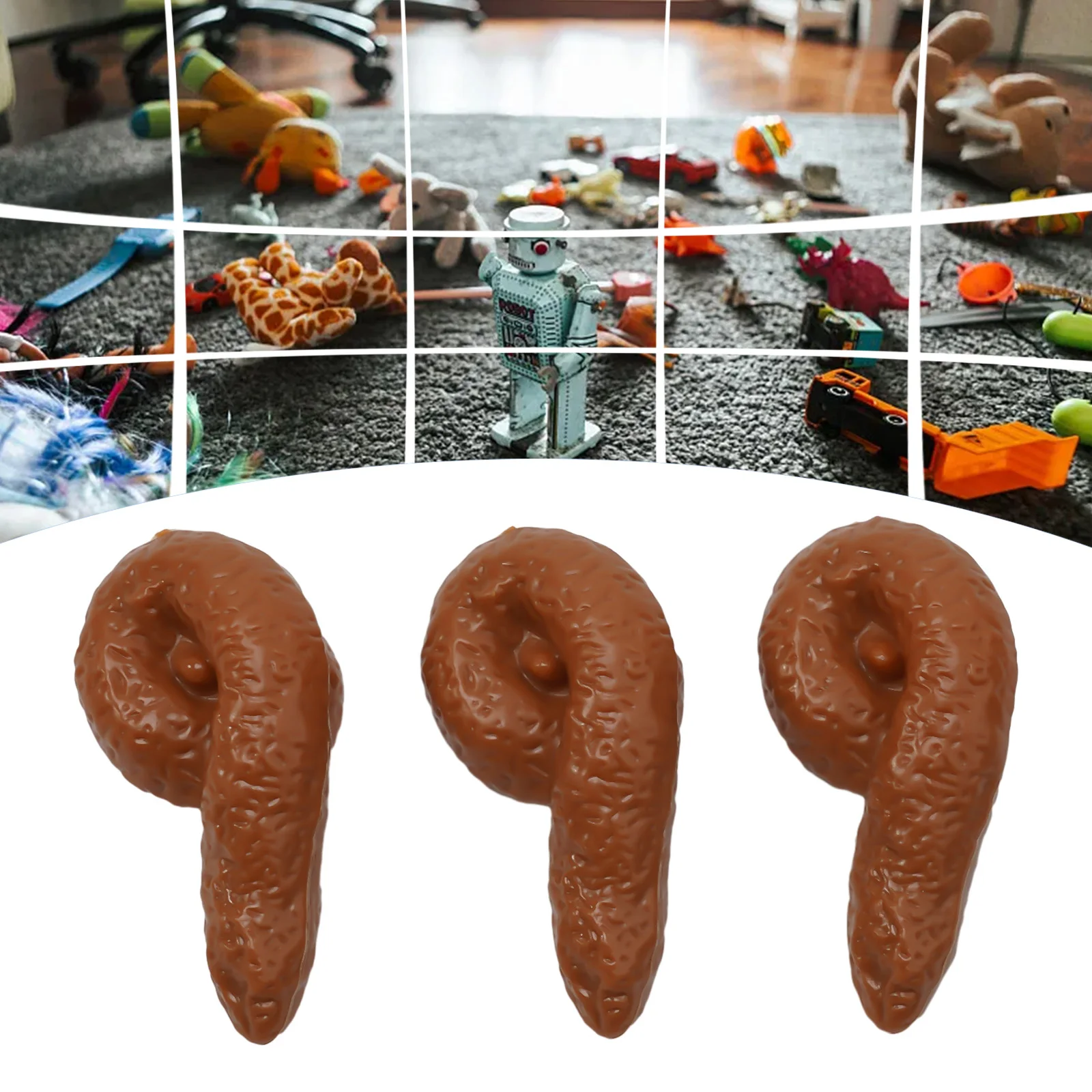 

Realistic Shit Gift Funny Toys Artificial Fake Poop Piece Joke Tricky Toys Turd Mischief EVA Plastic For April Fool's Day