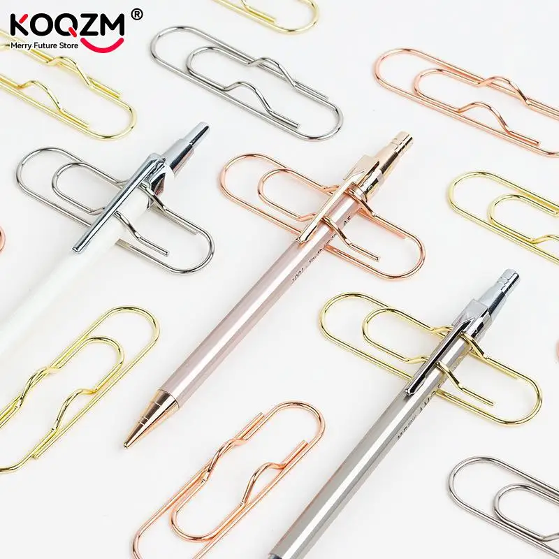 

Multi-Purpose Paper Clips Paper Fix Clips Pen Holder Clips Notebook Pen Holder Book Pin For Notebook Journal Document Clips