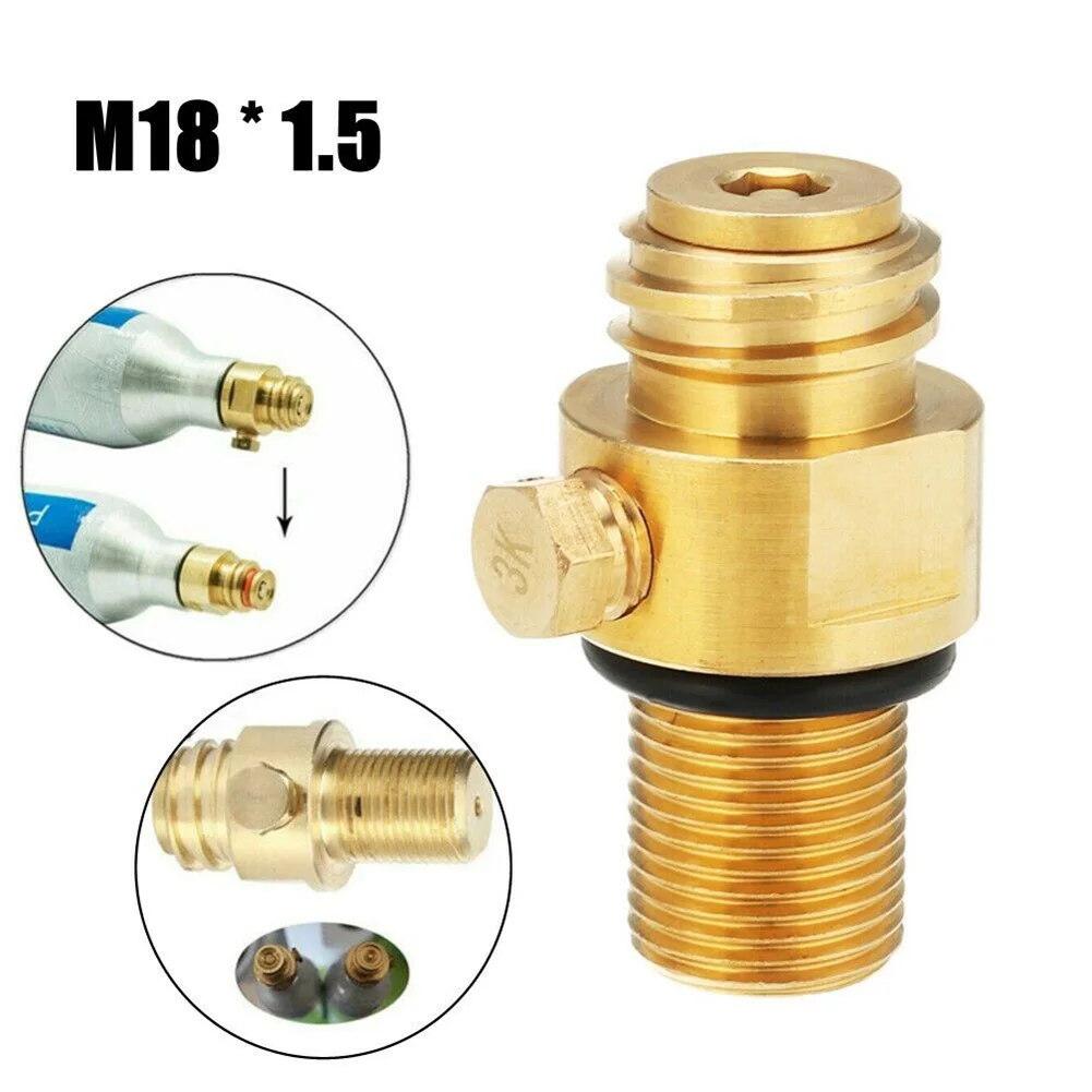 

Solid Brass Needle Valve Applicable To Water Tanks With Thread M 18*1.5 For Tank Maker Valve Adapter Refill Parts Replace