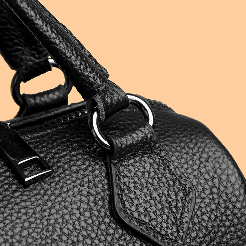 Borsa Tote in Vera Pelle 100% per Donna, Borse Firmate di Lusso in Pelle Bovina, Borse a Spalla e Tracolla da Donna, Borsa Messenger per il Pendolarismo - immagine 5