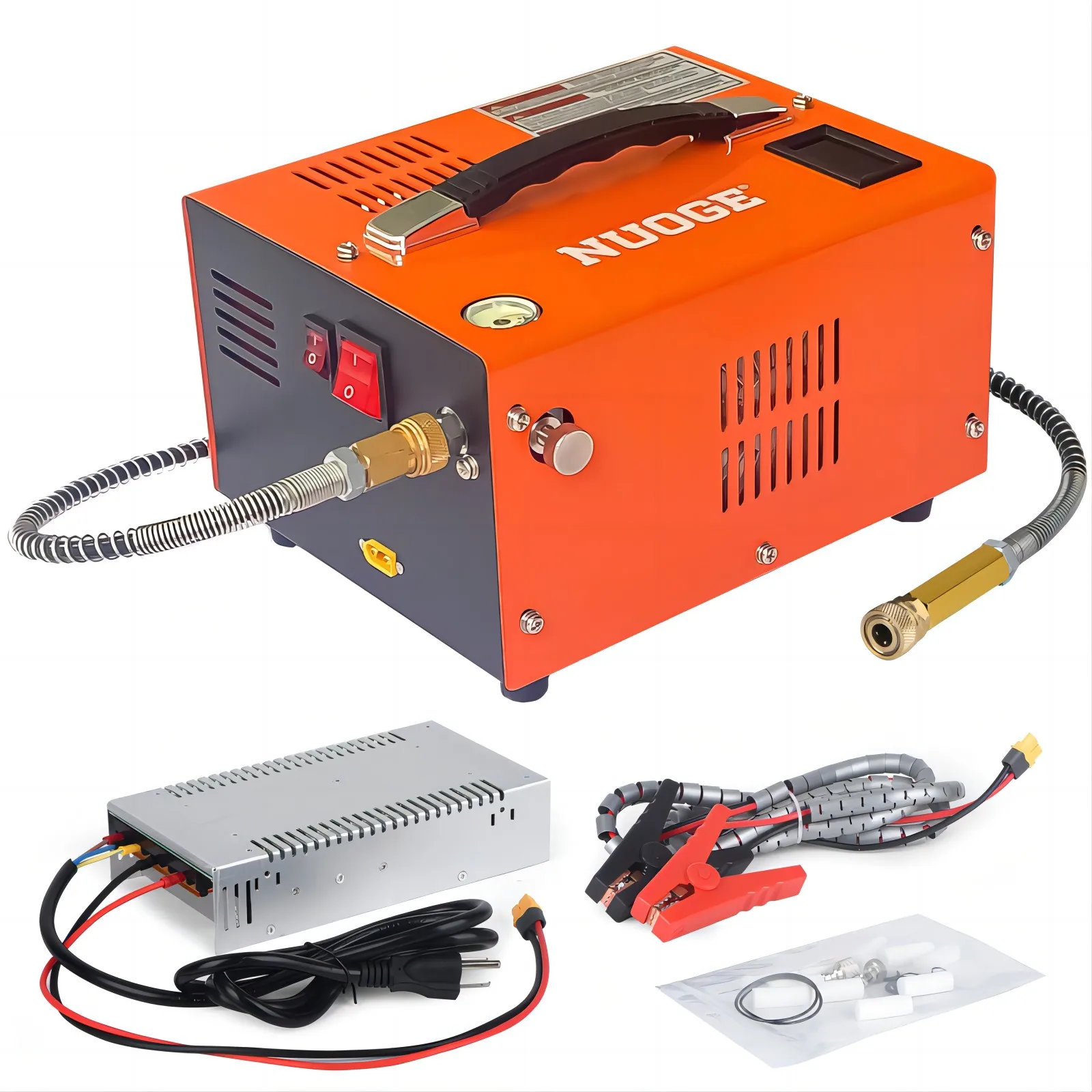 Nuoge 110V/220V Power Pcp Compressore D'Aria 4500Psi 30Mbar Pompa Olio/Acqua-Free Ad Alta Pressione Applicare Alla Bottiglia Di Immersione Del Fucile 