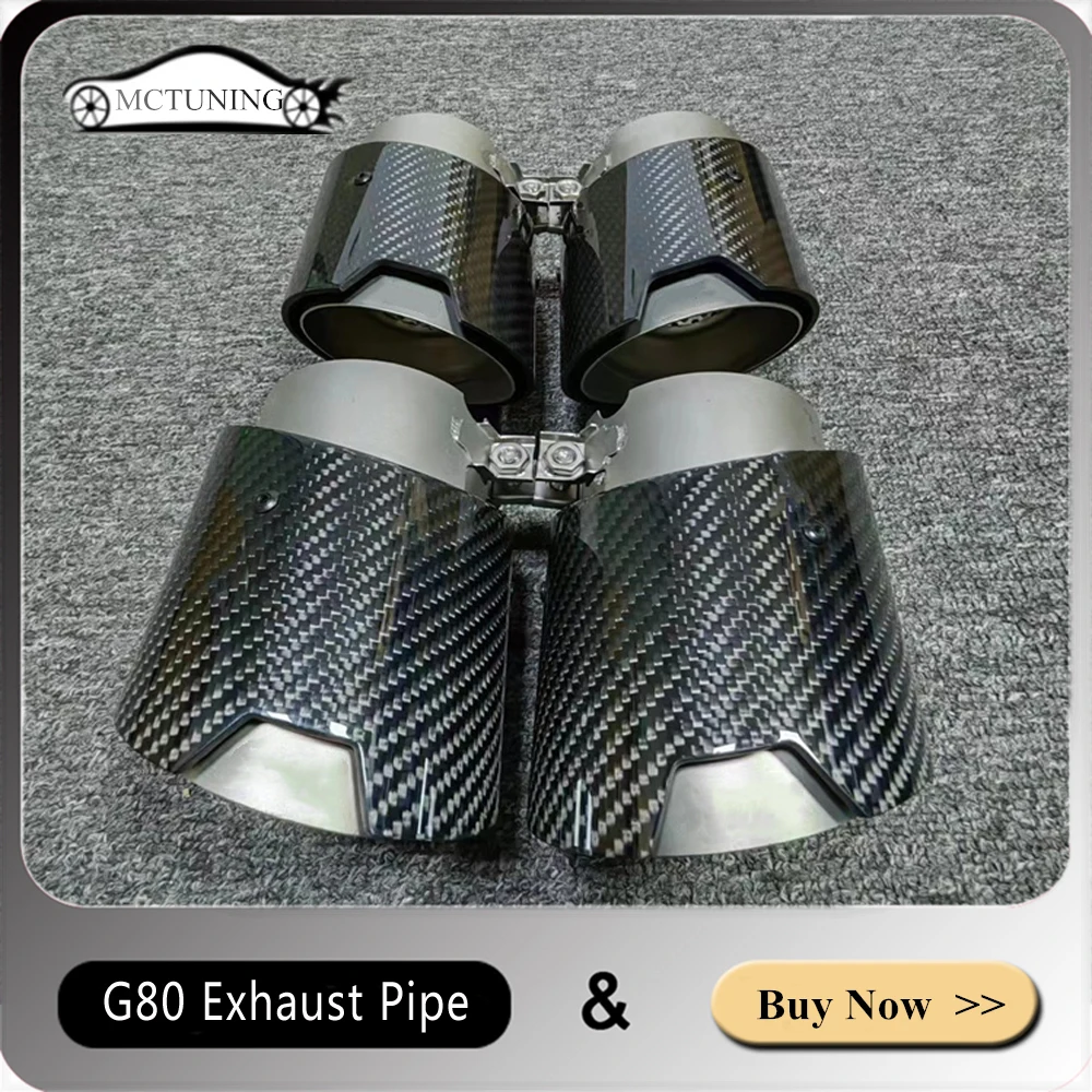 

Для BMW M3 G80 M4 G82 G83 выхлопная труба новый стиль глянцевый углеродное волокно матовый 304 Нержавеющая сталь глушитель наконечник задние хвостовые насадки