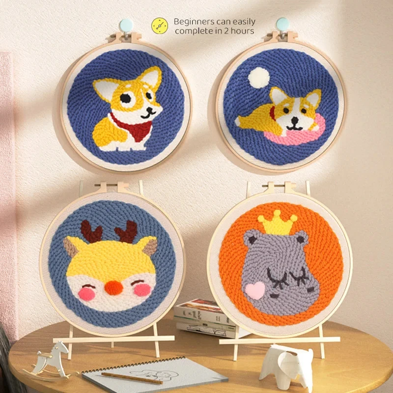 Felt Embroidery Kit For Beginners for Kids Starter Cross Stitch - AliExpress