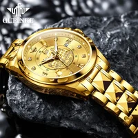 OUPINKE montres pour hommes haut de gamme importation suisse montre-bracelet mécanique automatique véritable or modèle de voilier montre de luxe pour hommes 3302 4