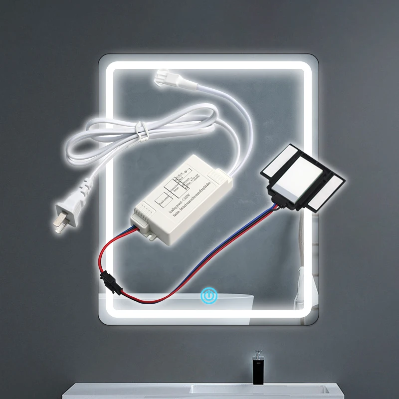 สวิตช์เปิด/ปิดไฟ LED แบบสัมผัสระบบเดียวสวิตช์แบบกระจกไฟฟ้าแรงสูงสำหรับไฟ LED 220V 1