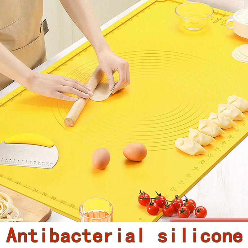 Oversize Thickened Food Grade Silicone Mat Roll Pastry and Bakery Accessories Cake Dough Rolling Mat Board Kitchen Baking Tools