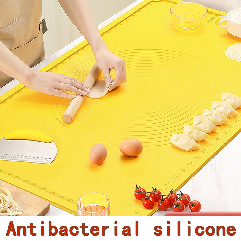 Oversize Thickened Food Grade Silicone Mat Roll Pastry and Bakery  Accessories Cake Dough Rolling Mat Board Kitchen Baking Tools