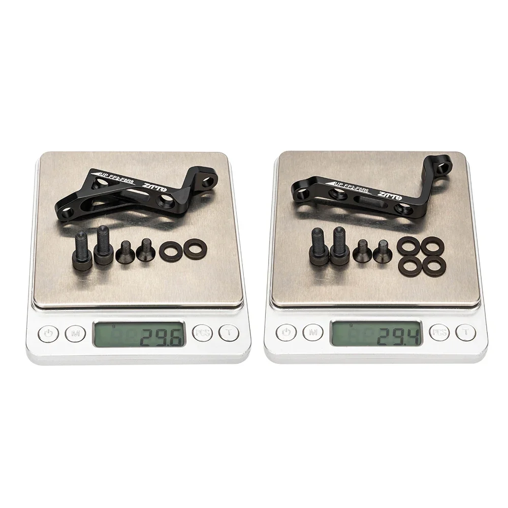 Mountain Bicycle Disc Brake ZTTO MTB Post mount to Flat Mount Disc Brake Adapter Bike Bracket IS PM to FM Caliper Bicycle Rotor Adaptor 140 160mm 180mm