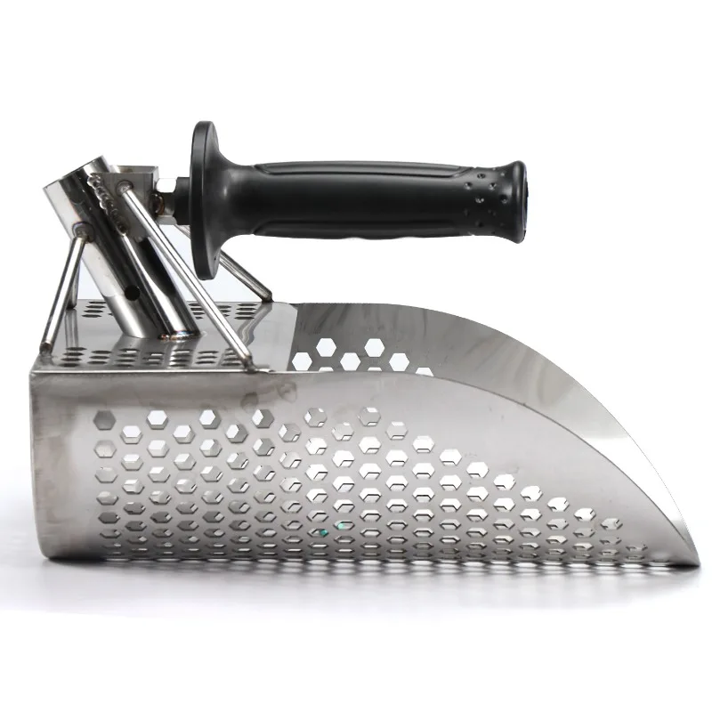 Sand Filter Metal Detector Beach Sand Shovel Hourglass Treasure Hunt Stainless Steel Hexagonal Shovel Outdoor Exploration Tool