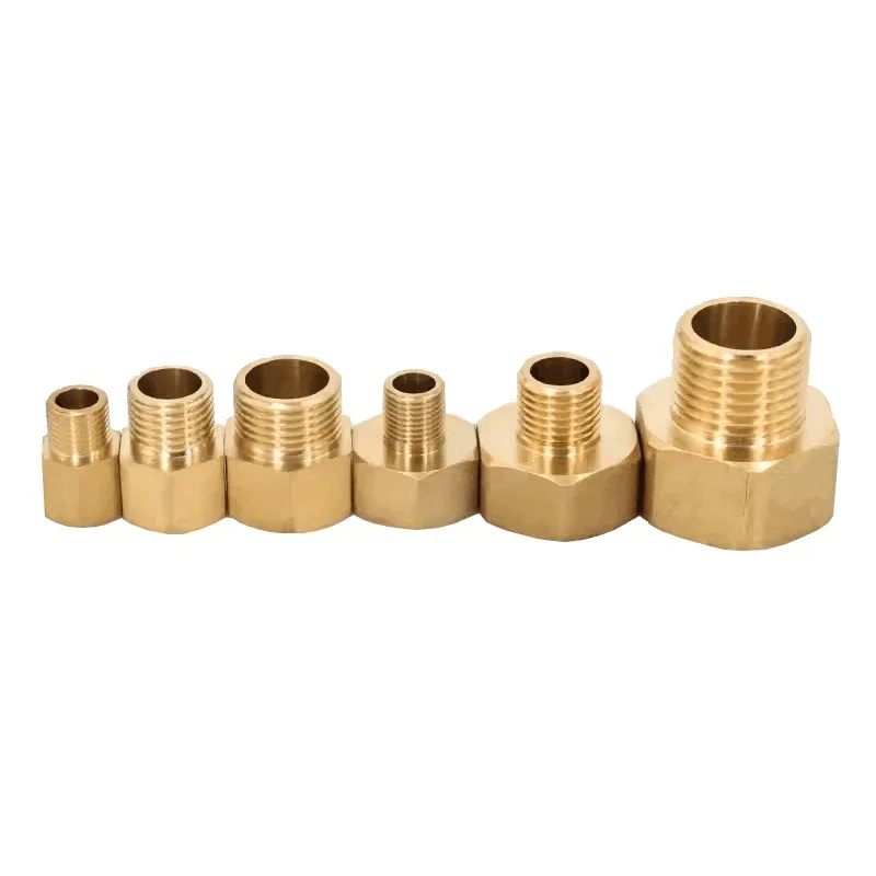 Brass Pipe Fitting Adapter Connector M4 M5 M6 M8 M10 M12 1/8" 1/4" 3/8" BSP Female To Male Thread