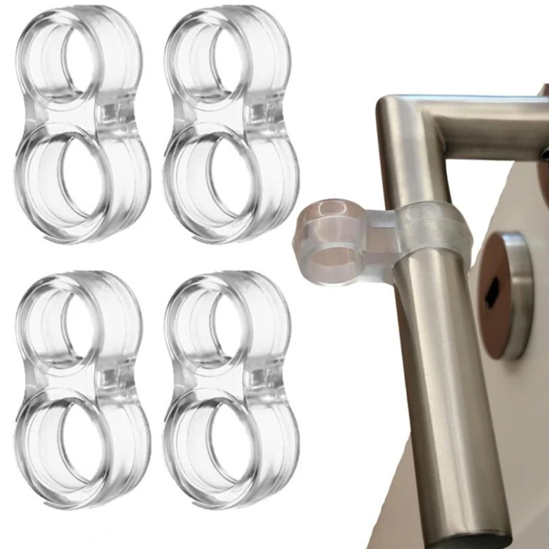 Door Stopper 12-2Pcs Silicone Door Handle Wall Protection Knob Bumper