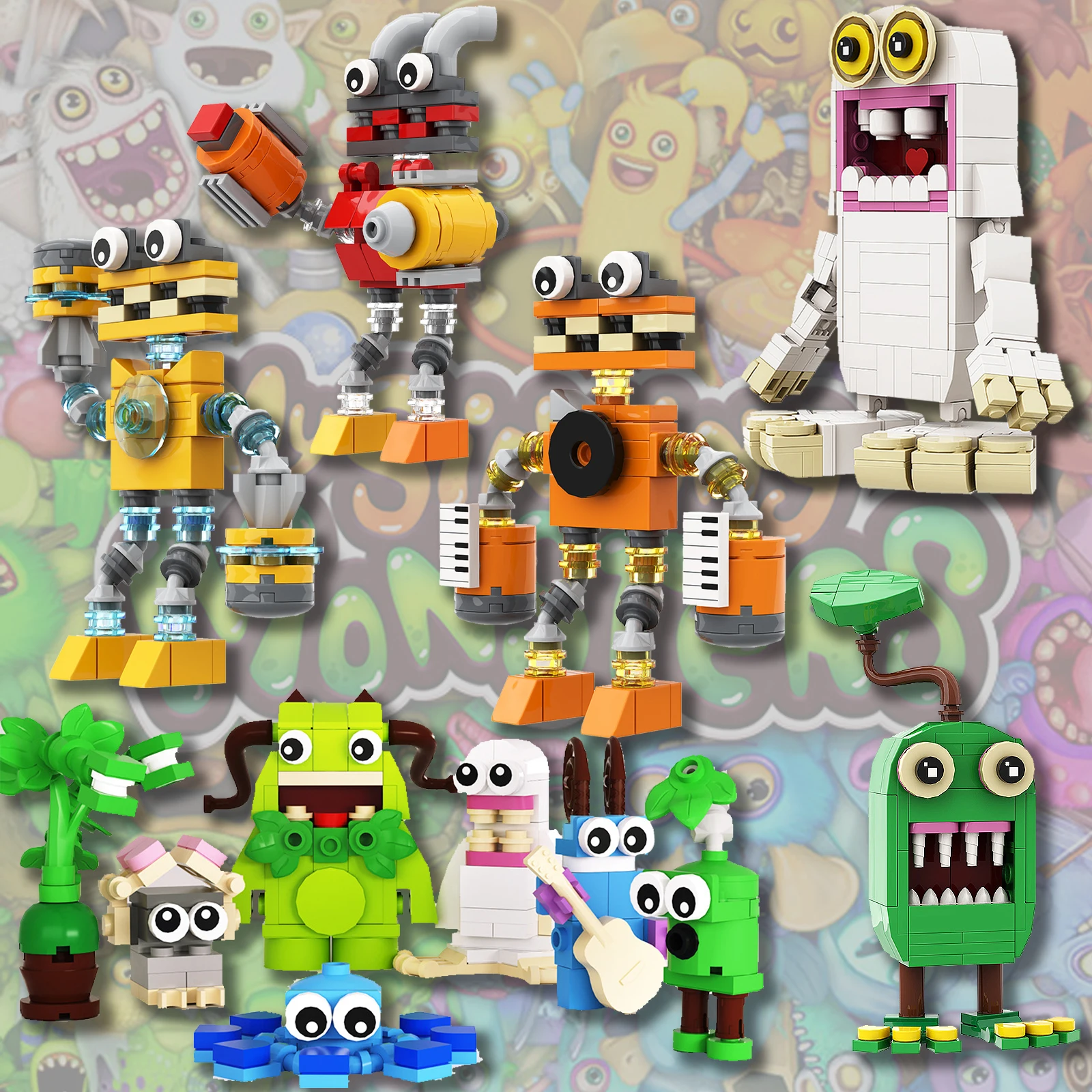 MOC My Singing Monsters Wubbox Building Blocks Model Horror Cartoon Music  Development Games Bricks Toy For Kids Birthday Gifts - AliExpress
