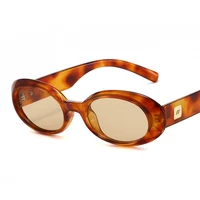 Lunettes de soleil ovales classiques pour femmes et hommes, monture optique, lunettes de fête, lunettes de marque de créateur de luxe, lunettes Hip Hop Cool, UV400, nouveau 2