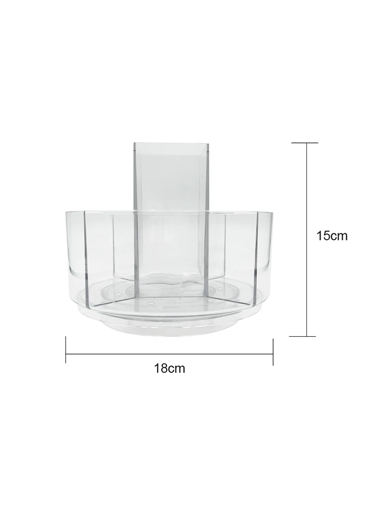 360 Degree Rotating Makeup Storage Box Turntable Makeup Storage Tray Suitable For Dressing Tables Skincare Products Etc 5