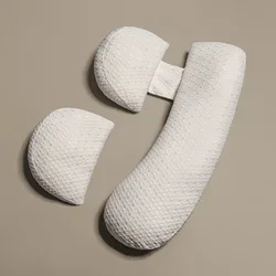 Enhanced Comfort Multifunctional Maternity Pillow and Breastfeeding Cushion (Updated type white)