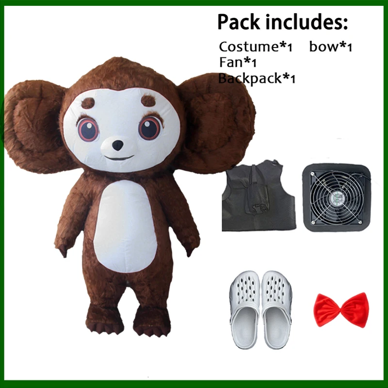 thumbnail image 1 of Disfraz inflable de oso polar panda de 2 m/2,6 m/3 m para publicidad, disfraz divertido de mascota para adultos, para Navidad y Halloween, 1 of 5