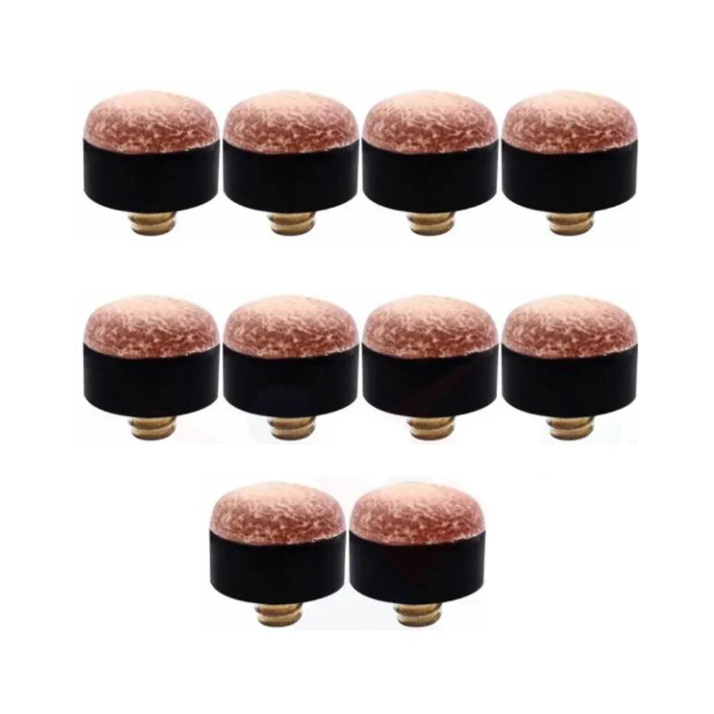 Pool Cue Screw In Cue Tips Snooker Pool Billards Tip Head Replacement 5/10Pcs 10mm/11mm/12mm/13mm Suitable for Snooker Parts billiard cue tip